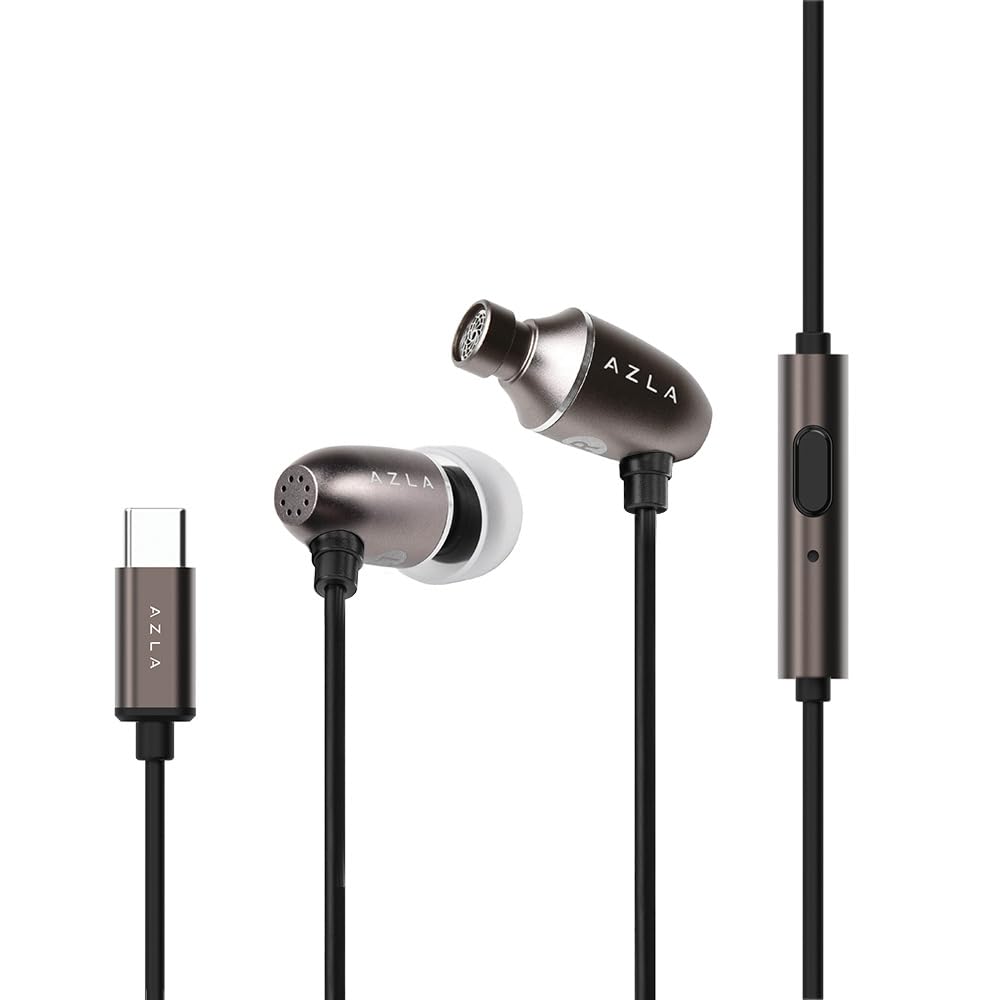 Amazon.com: AZLA AIM C Daily USB-C Wired Earbuds with Mic (Gun